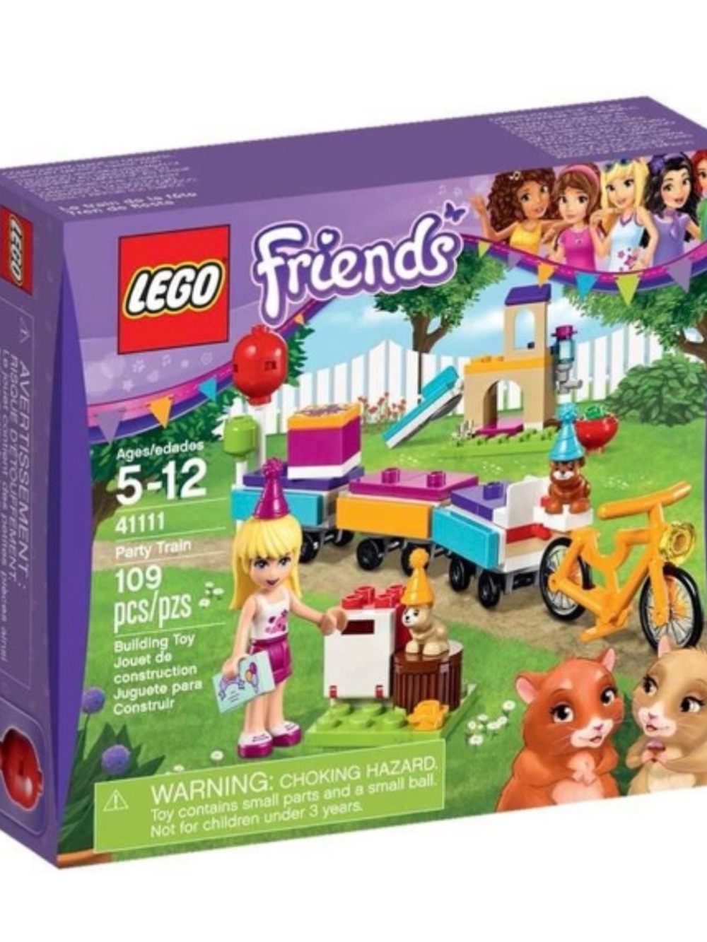LEGO Friends 41111 Party Train Complete Set w/ Mini-Doll & Hamsters